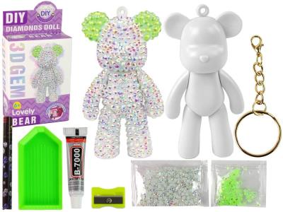 Opakowanie Kreatywny miś brelok 3D biały