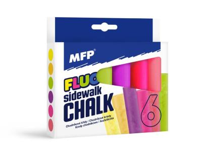 Opakowanie Kreda chodnikowa fluo owalna 6 kolorów