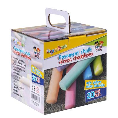 Kreda chodnikowa GIMBOO XXL w pudełku, 20 szt., mix kolorów. Wydawca: Gimboo. SmakLiter.pl Opakowanie Kreda chodnikowa GIMBOO XXL w pudełku, 20 szt., mix kolorów