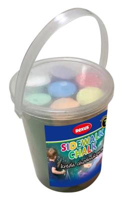 Opakowanie Kreda chodnikowa w plastikowym wiaderku 7 kolorów