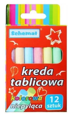 Opakowanie Kreda tablicowa 12szt kolor
