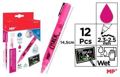 Opakowanie Kreda w płynie różowa (12szt)