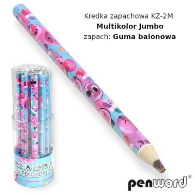 Opakowanie Kredka zapachowa multikolor guma balonowa (12szt)
