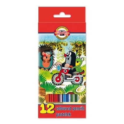 Kredki 12 kolorów Krecik. Wydawca: Koh-I-Noor. SmakLiter.pl Opakowanie Kredki 12 kolorów Krecik