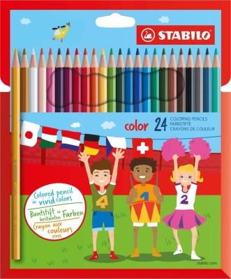 Kredki drewniane STABILO Color 24 kolorów. Wydawca: Stabilo. SmakLiter.pl Opakowanie Kredki drewniane STABILO Color 24 kolorów