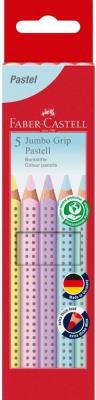 Opakowanie Kredki Jumbo Grip pastel 5 kolorów FABER CASTELL