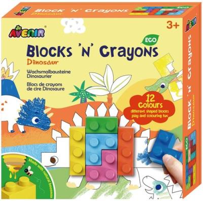Opakowanie Kredki klocki- dinozaury