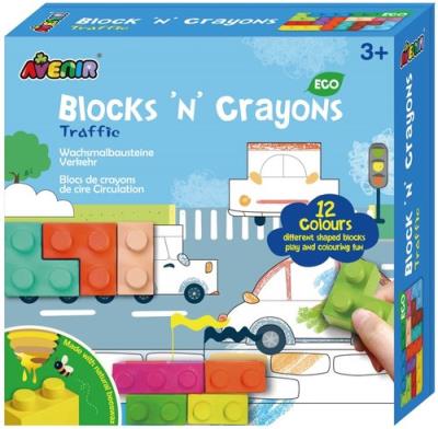 Opakowanie Kredki klocki- pojazdy