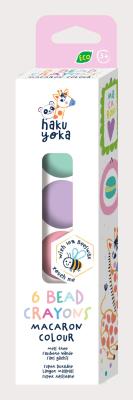 Kredki koralikowe - Pastelowe kolory 6 sztuk. Wydawca: AVENIR. SmakLiter.pl Opakowanie Kredki koralikowe - Pastelowe kolory 6 sztuk