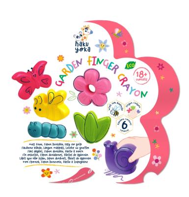 Kredki na palce - Ogród. Wydawca: AVENIR. SmakLiter.pl Opakowanie Kredki na palce - Ogród