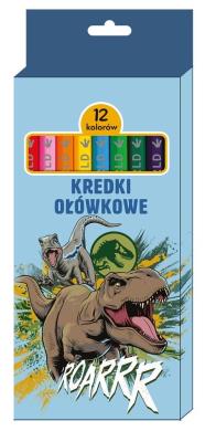 Opakowanie Kredki ołówkowe 12 kolorów Jurassic Park
