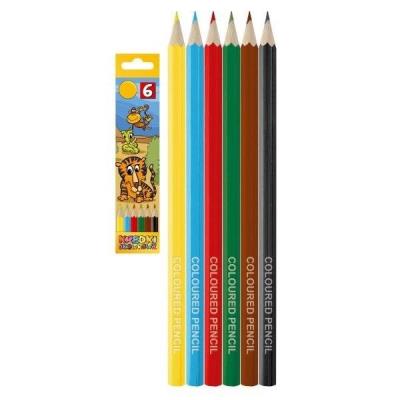 Opakowanie Kredki ołówkowe 6 kolorów, sześciokątne