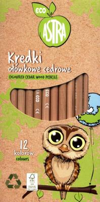 Opakowanie Kredki ołówkowe cedrowe Eco 12 kolorów