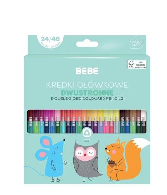 Opakowanie Kredki ołówkowe dwustronne BB Kids 24/48 kol.