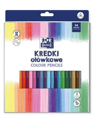 Kredki ołówkowe Regular 24 kolory. Wydawca: Oxford. SmakLiter.pl Opakowanie Kredki ołówkowe Regular 24 kolory