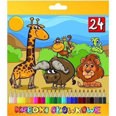 Opakowanie Kredki ołówkowe sześciokątne 24 kolory mix