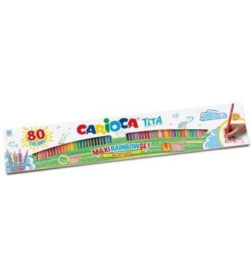 Opakowanie Kredki ołówkowe Tita 80 kolorów CARIOCA