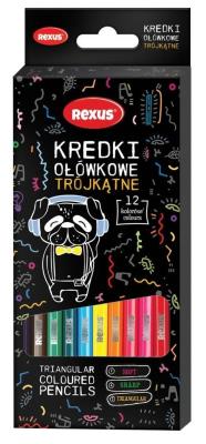 Opakowanie Kredki ołówkowe trójkątne 12kolorów
