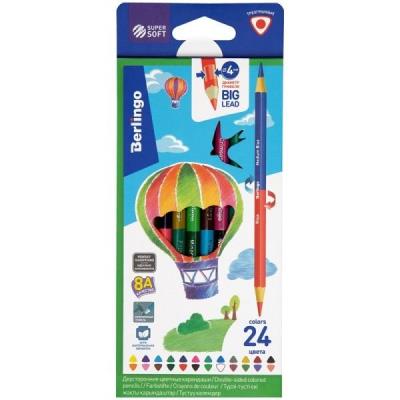 Opakowanie Kredki ołówkowe trójkątne dwustronne 24 kolory