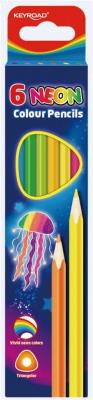 Opakowanie Kredki ołówkowe trójkątne neonowe 6szt