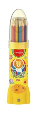 Opakowanie Kredki ołówkowe trójkątne w tubie 24 kolory