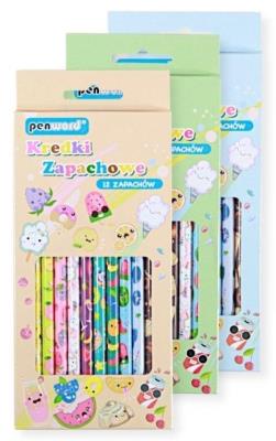 Opakowanie Kredki ołówkowe zapachowe 12 kolorów