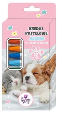 Opakowanie Kredki pastelowe jumbo The Sweet Pets 12 kolorów