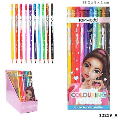 Opakowanie Kredki  ścieralne TOPModel 10 kolorów 12219A
