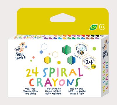 Kredki spiralne - 24 kolorów. Wydawca: AVENIR. SmakLiter.pl Opakowanie Kredki spiralne - 24 kolorów