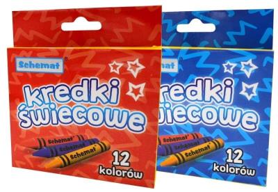 Opakowanie Kredki świecowe 12 kolorów