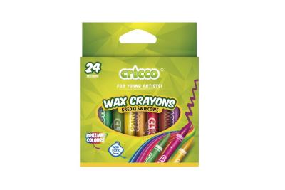 Opakowanie Kredki świecowe 24 kolory CRICCO