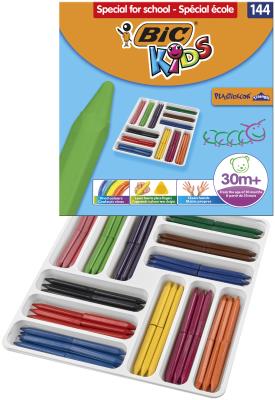Kredki świecowe BIC Kids Plastidecor Triangle zestaw 144szt.. Wydawca: Bic. SmakLiter.pl Opakowanie Kredki świecowe BIC Kids Plastidecor Triangle zestaw 144szt.