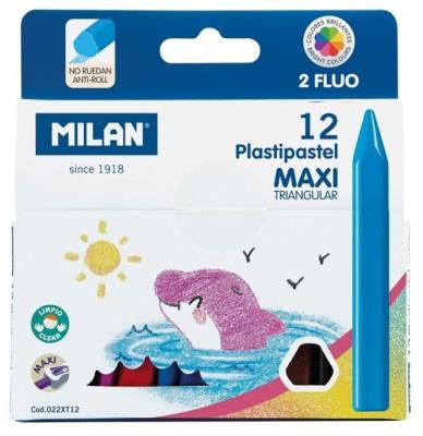 Opakowanie Kredki świecowe maxi Plastipastel 12 kol MILAN