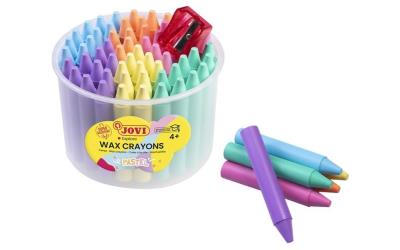 Opakowanie Kredki świecowe okragłe 60 sztuk pastelowel JOVI