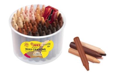 Opakowanie Kredki świecowe okrągłe 60sztuk multicultural JOVI