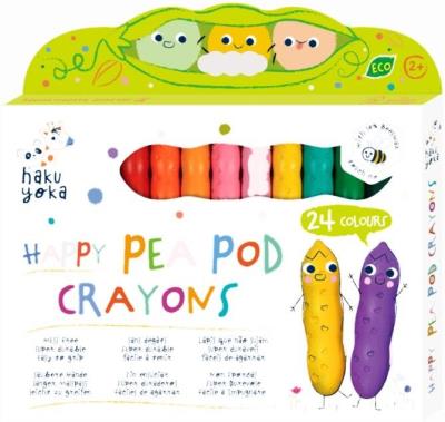 Kredki Uśmiechnięte fasolki 24 kolory. Wydawca: AVENIR. SmakLiter.pl Opakowanie Kredki Uśmiechnięte fasolki 24 kolory