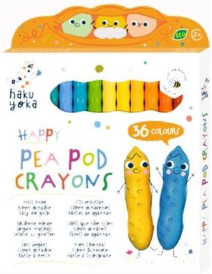 Kredki Uśmiechnięte fasolki 36 kolorów. Wydawca: AVENIR. SmakLiter.pl Opakowanie Kredki Uśmiechnięte fasolki 36 kolorów