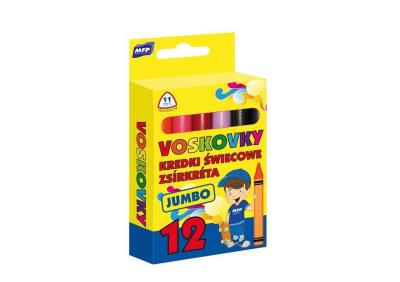 Opakowanie Kredki woskowe trójkątne Jumbo 12 kolorów