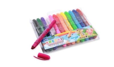 Opakowanie Kredki wykręcane zmywalne 12 kolorów