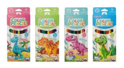 Opakowanie Kredki z gumką 12 kolorów MIX