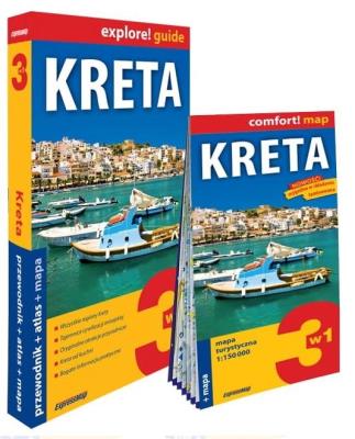 Okładka książki Kreta 3 w1: przewodnik + atlas + mapa