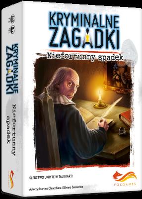 Kryminalne zagadki Niefortunny spadek Gra. Autor: Martino Chiacchiera, Sorrentino Silvano. SmakLiter.pl Okładka książki Kryminalne zagadki Niefortunny spadek Gra