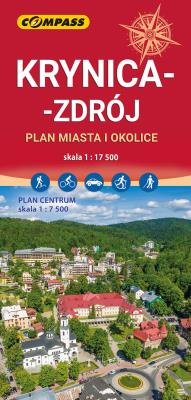 Okładka książki Krynica Zdrój plan miasta i okolic