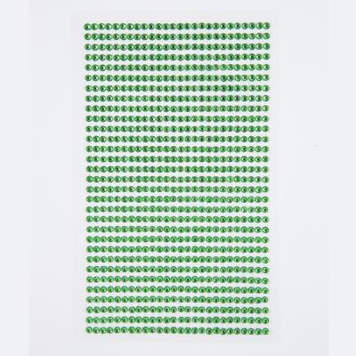 Opakowanie Kryształki samoprzylepne 3mm 806szt. light green  GRKR-045