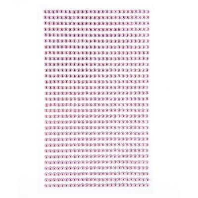 Opakowanie Kryształki samoprzylepne 3mm 806szt. Light pink