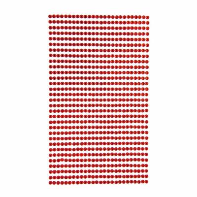 Opakowanie Kryształki samoprzylepne 3mm 806szt. red GRKR-043