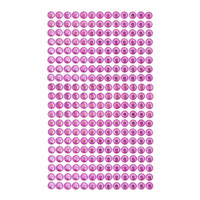 Opakowanie Kryształki samoprzylepne 6mm 260szt.pink