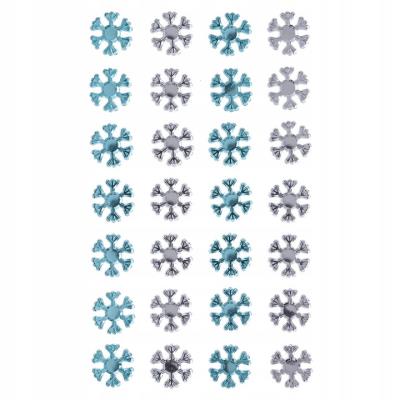Kryształki samoprzylepne błękitne i srebrne 28szt. Wydawca: Dalprint. SmakLiter.pl Opakowanie Kryształki samoprzylepne błękitne i srebrne 28szt
