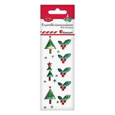 Opakowanie Kryształki samoprzylepne Boże Narodzenie mix 17szt