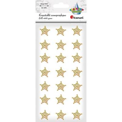 Opakowanie Kryształki samoprzylepne gwiazdki 19x19mm 21szt